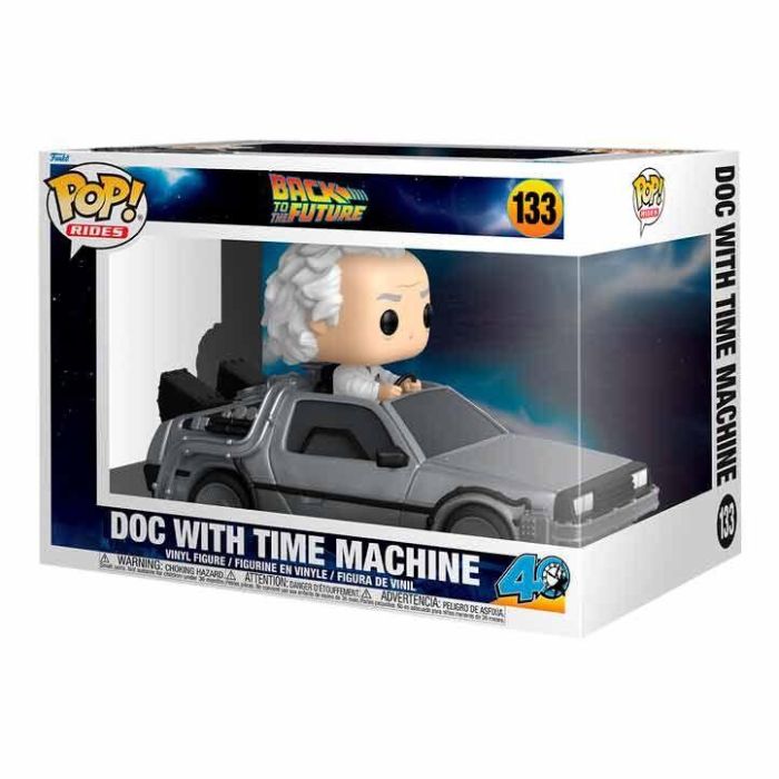 Figura POP Rides Deluxe Regreso al Futuro Doc With Time Machine 1