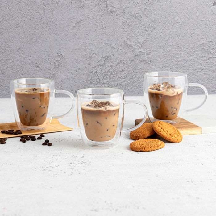 Taza Doble Pared Vidrio Serenia Quid 30 cL (6 Unidades) 1 Taza Doble Pared Vidrio Serenia Quid 30 cL (6 Unidades) 1