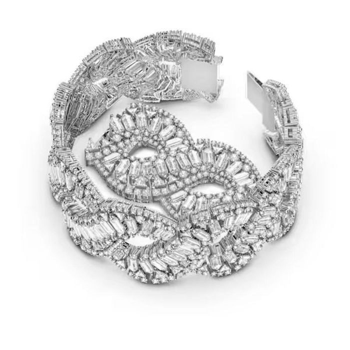 Brazalete Swarovski 5598351 Gris 18 cm 2