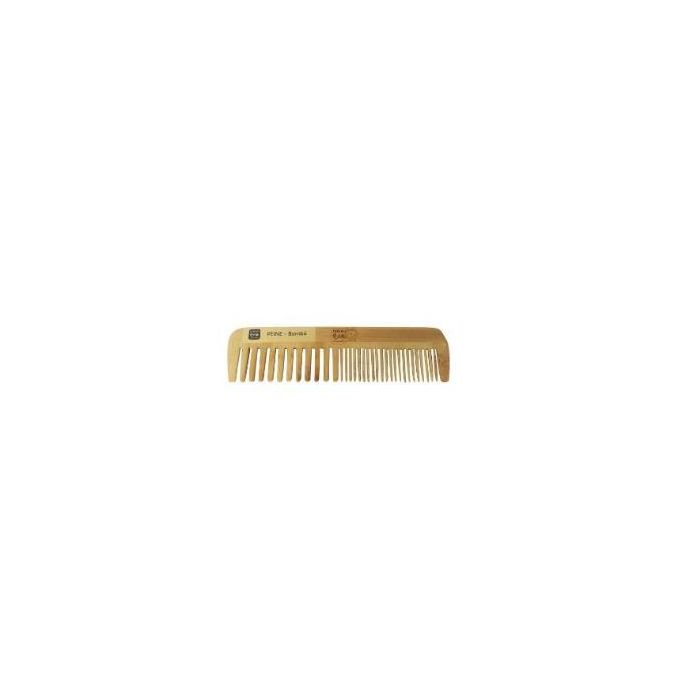 NATURASPA Peine de Bambú FSC Antiencrespamiento y Activador Circulación Sanguínea para Cabello y Cuero Cabelludo - 18x5cm