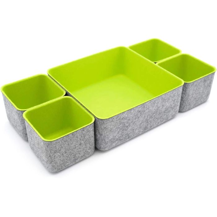 Confortime Set de 5 Organizadores de Fieltro 25.2 x 25 x 10 cm (6 Unidades) 10