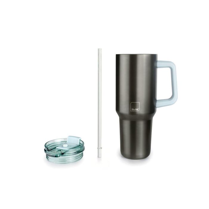 Vaso con asa Ibili 669009 Verde Acero Inoxidable 900 ml 1