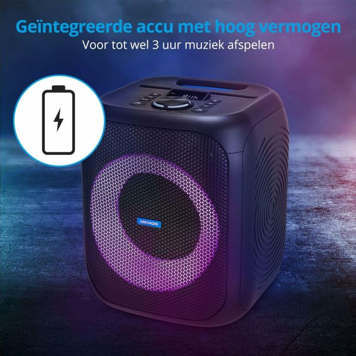 Altavoz Bluetooth Portátil Medion Negro 50 W 8