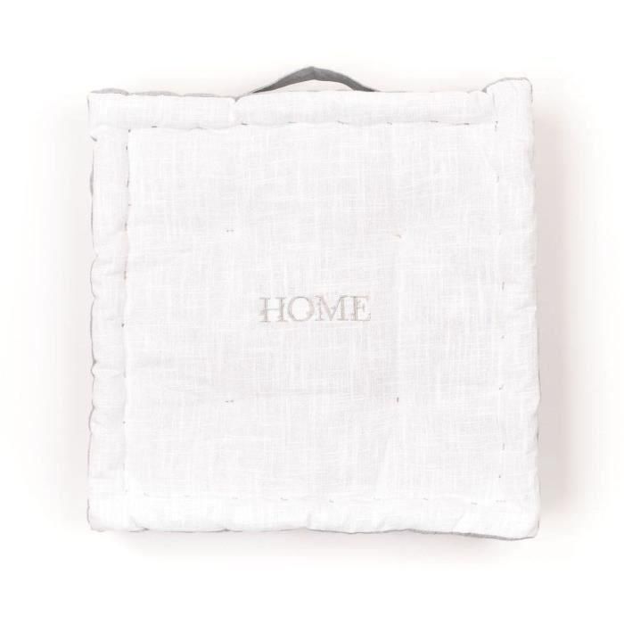 Cojín de suelo - HOY - CHARME - Slub x Chambray x Bordado Capucine - 40 x 40 x 10 cm 3 Cojín de suelo - HOY - CHARME - Slub x Chambray x Bordado Capucine - 40 x 40 x 10 cm 3