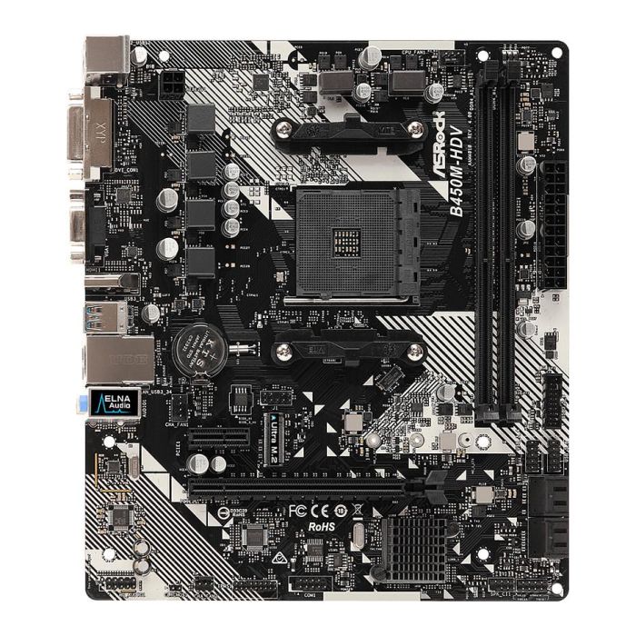 ASRock Placa Base AM4 B450M-HDV R4.0 mATX Socket AM4 AMD B450 Chipset 1 ASRock Placa Base AM4 B450M-HDV R4.0 mATX Socket AM4 AMD B450 Chipset 1