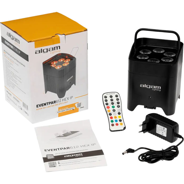 Algamlight Foco Par Led 6X12W Rgbwa+Uv Ip65 Con Batería Y W-Dmx "EVENT PAR 612 HEX IP" 4