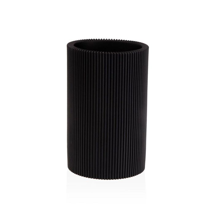 Portacepillos de Dientes Versa Negro Resina 7,5 x 11,5 x 7,5 cm 0 Portacepillos de Dientes Versa Negro Resina 7,5 x 11,5 x 7,5 cm 0