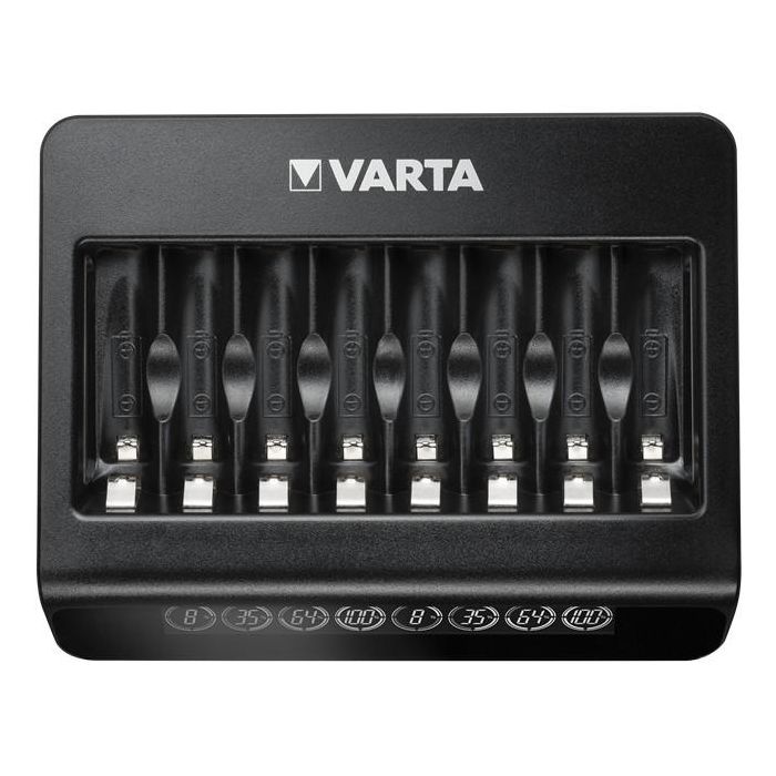 Varta Cargador de Pilas LCD Multi Charger+ para pilas AA y AAA de NiMH, protección contra cortocircuitos 0 Varta Cargador de Pilas LCD Multi Charger+ para pilas AA y AAA de NiMH, protección contra cortocircuitos 0