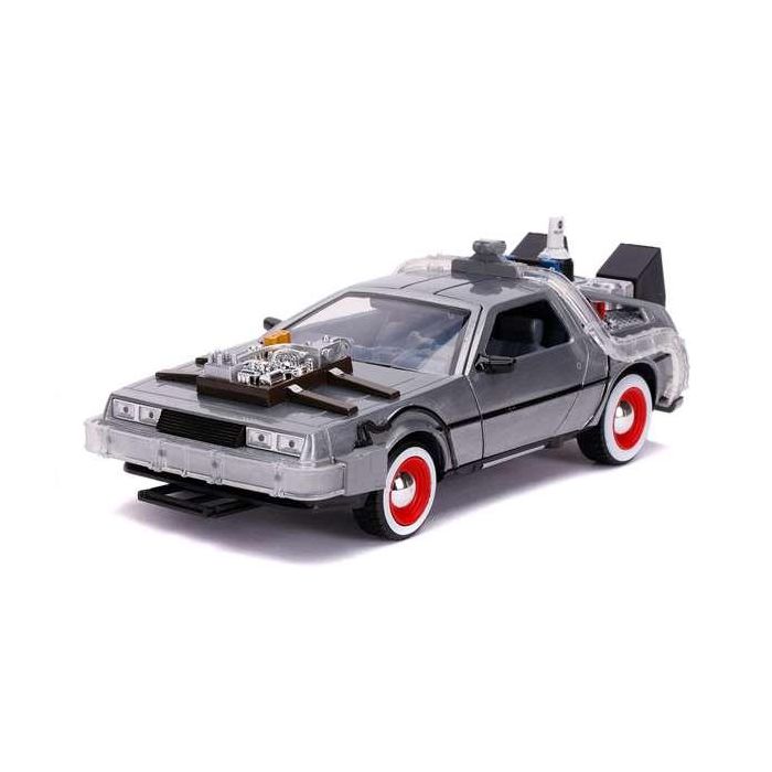 Coche de metal dlorean regreso al futuro iii con luz escala 1:24 30x15x11 cm 3 Coche de metal dlorean regreso al futuro iii con luz escala 1:24 30x15x11 cm 3