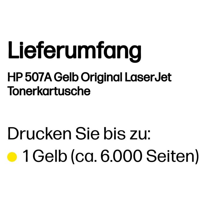 HP Laserjet 507A Toner Amarillo
