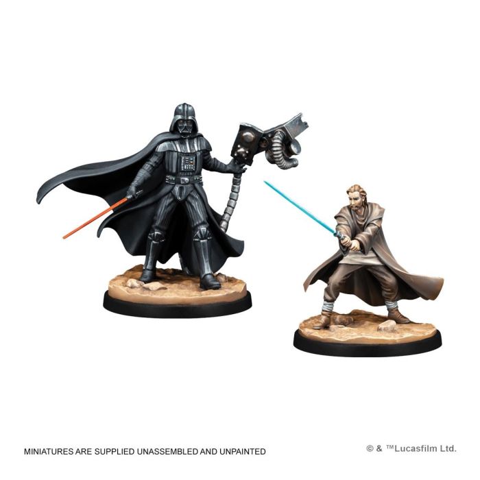 Atomic Mass Games WP30 Star Wars Shatterpoint Juego de Mesa de Miniaturas Obi-Wan Kenobi vs Darth Vader Español 1