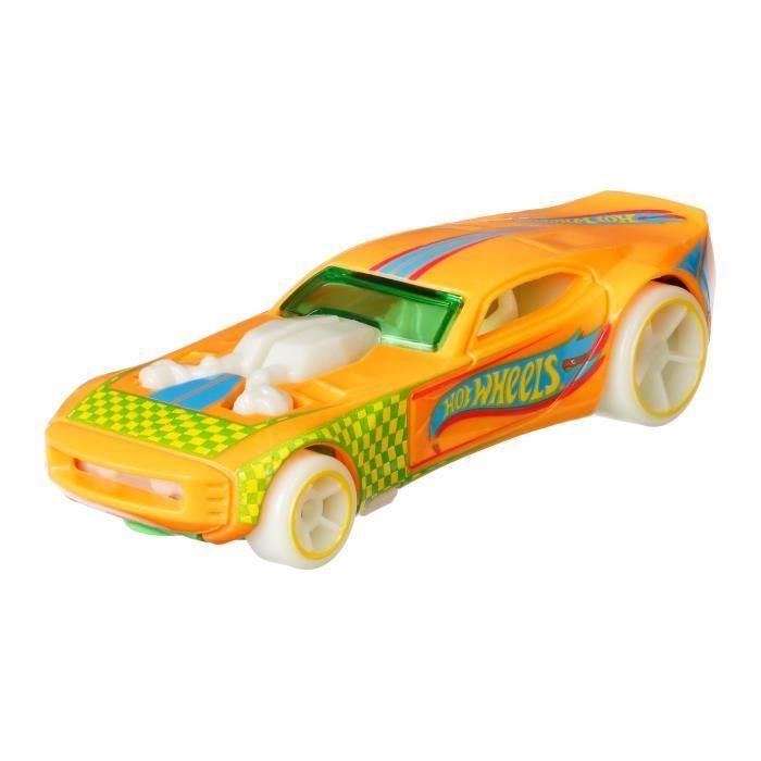 Hot Wheels - Caja de 10 Vehículos Fosforescentes - Coche Pequeño - 3 años y HCB57 2