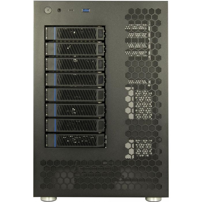 Inter-Tech IPC NAS-8 - Caja para 8 Discos Duros 2.5/3.5" Hot-Swap PCI Express USB 3.2 Gen 1 (3.1 Gen 1) 12 Gbit/s Negro 1