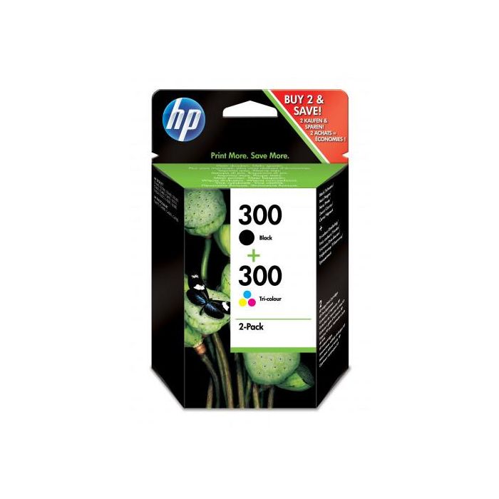 HP CARTUCHO INYECCION TINTA NEGRO/COLOR nº300 PACK-2