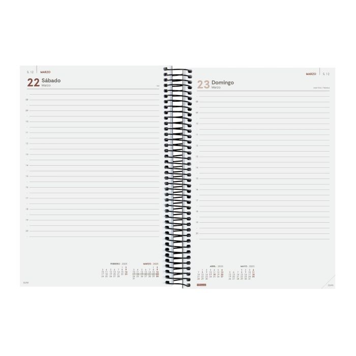 Finocam Agenda Anual Year Espiral E11-165x242 mm 1Dp Negro 2025 4