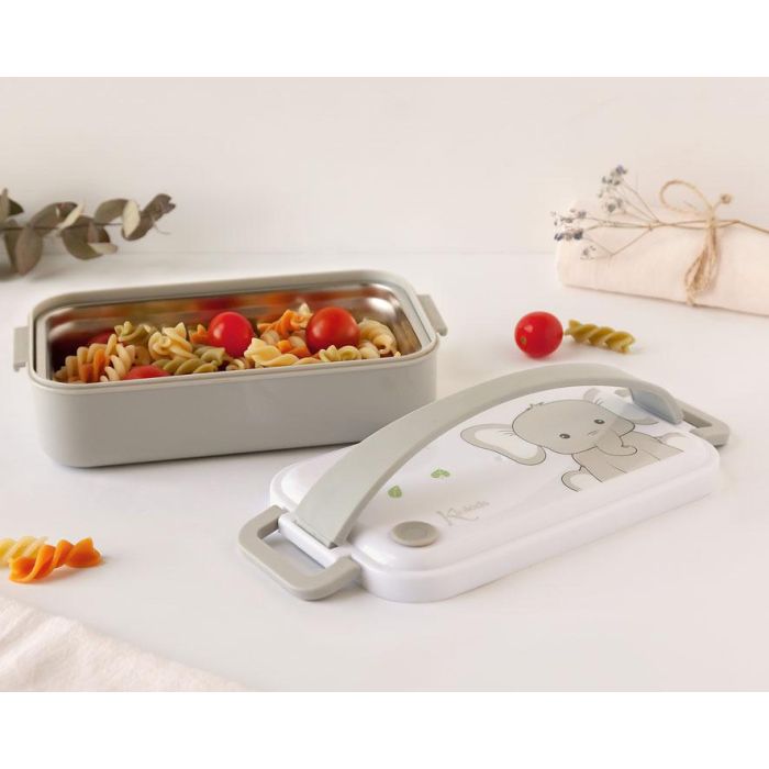 Caja Almuerzo Rectangular Acero Inoxidable Elefante 1 Caja Almuerzo Rectangular Acero Inoxidable Elefante 1