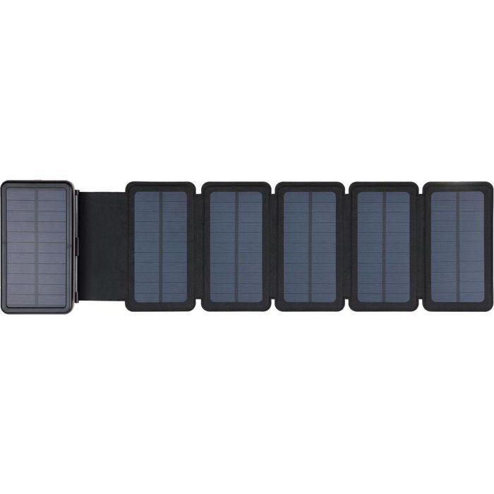 Sandberg Solar 6-Panel Powerbank 20000 mAh con Carga Rápida USB-C PD 20W y USB-A | Batería Externa Plegable para Viajes y Exterior