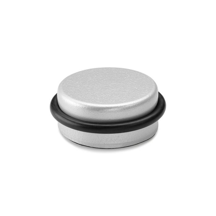 Inofix Tope de puerta adhesivo plástico-metal cromo mate Ø4,6x1,8cm