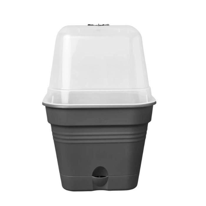 ELHO Green Basics Pot De Cult Car Allin1 30 - Negro - Ø 30 x H 25 cm - cultivo y cosecha - 100% reciclado 2 ELHO Green Basics Pot De Cult Car Allin1 30 - Negro - Ø 30 x H 25 cm - cultivo y cosecha - 100% reciclado 2