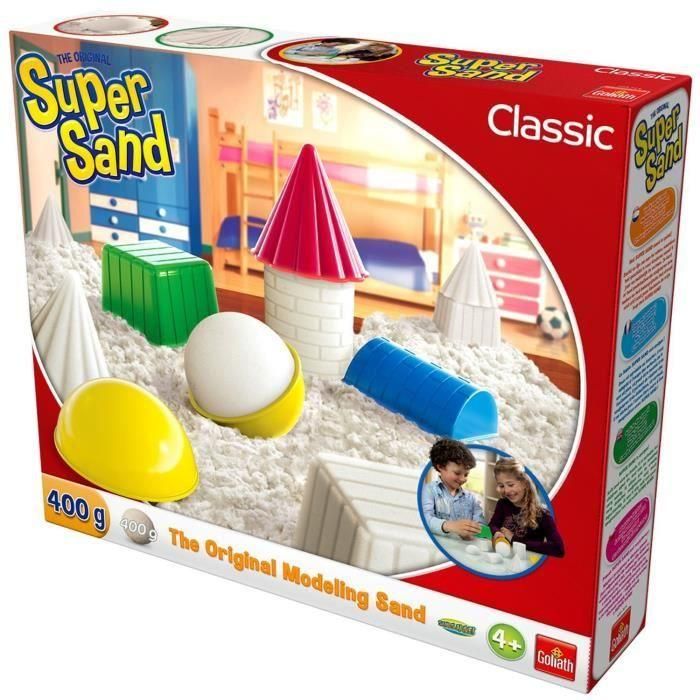 Goliath Super Sand Classic - Conjunto Completo de Ocio Creativo para Modelado de Arena con Moldes Geométricos para Construcciones 1 Goliath Super Sand Classic - Conjunto Completo de Ocio Creativo para Modelado de Arena con Moldes Geométricos para Construcciones 1