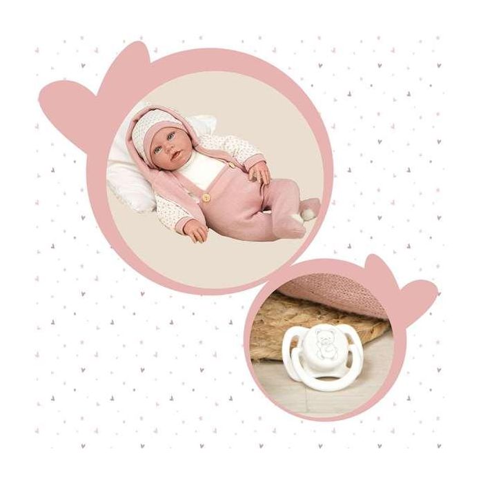 Muñeca elegance 54 cm anuk rosa (muñeco de peso) 9 Muñeca elegance 54 cm anuk rosa (muñeco de peso) 9