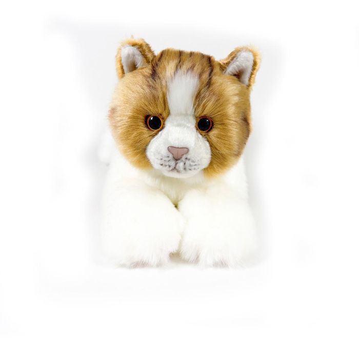 Peluche Gato Marron Y Blanco Tumbado 25Cm 939D00299 Bocalan 2 Peluche Gato Marron Y Blanco Tumbado 25Cm 939D00299 Bocalan 2