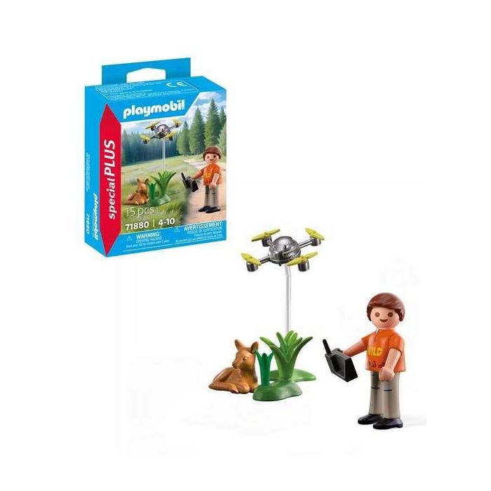 Rescate de un cervatillo con dron playmobil 2