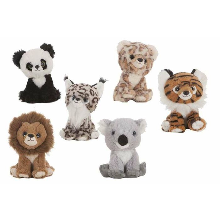 Peluche leon-tigre-panda-leopardo-koala-lince 22 cm - modelos surtidos