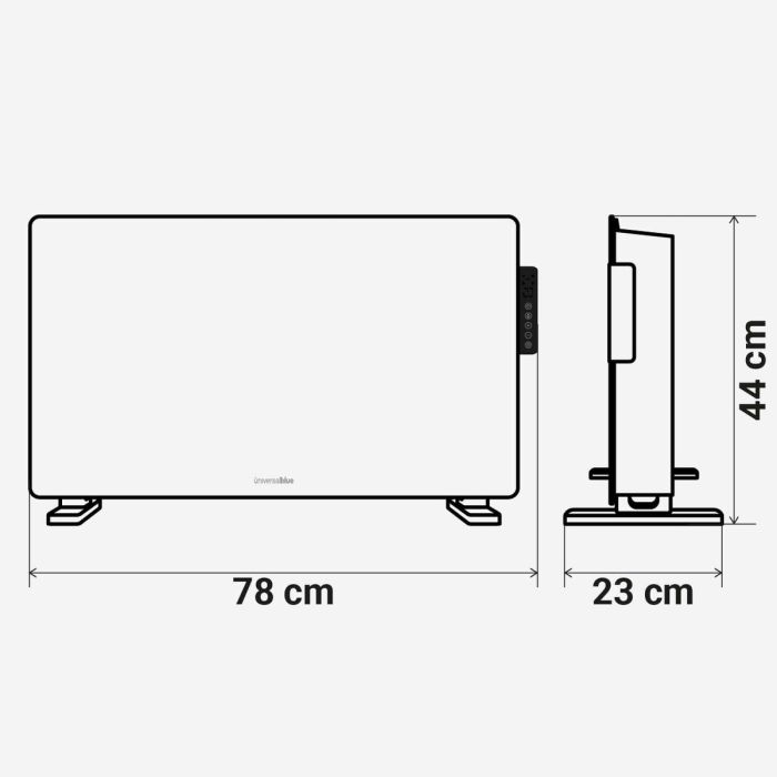 Calefactor Split Cerámico de Pared Universal Blue 4022-UCPC9910-2 Blanco 3