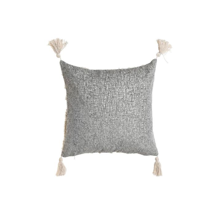 Cojin Boho DKD Home Decor Gris Blanco 15 x 45 x 45 cm 2