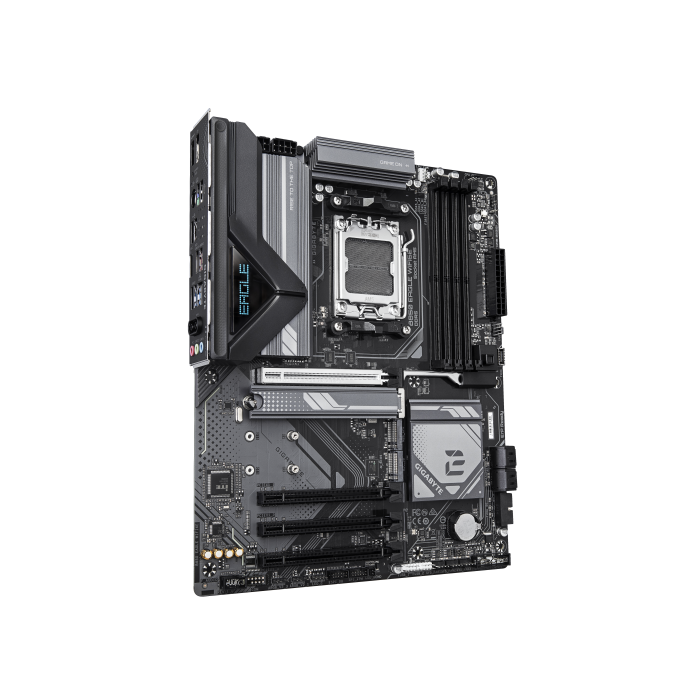 GIGABYTE B850 EAGLE WIFI6E Placa Base - Procesadores AMD Ryzen Serie 9000, VRM digital de 8+2+2 fases, hasta 8200MHz DDR5 (OC), 1xPCIe 5.0 + 2xPCIe 4.0 M.2, LAN GbE, WiFi 6E, USB 3.2 Gen 2 2