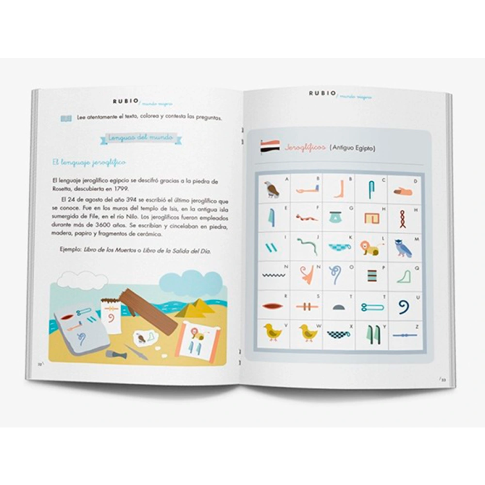 Rubio Cuaderno 3 Mundo Viajero Competencia Lectora DIN A5 Certificado FSC 2
