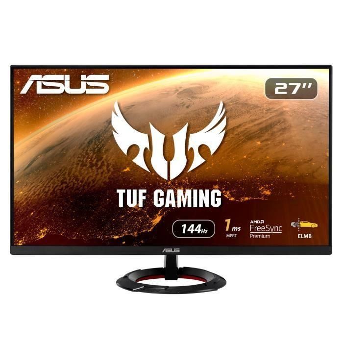 Monitor Gaming Asus TUF VG279Q1R 27"/ Full HD/ 1ms/ 144Hz/ IPS/ Multimedia/ Negro 1