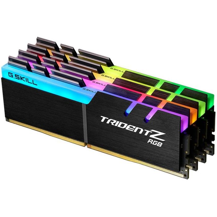 G.Skill F4-3600C16Q-64GTZRC - Módulo de memoria RAM DIMM 64GB (4x 16GB) DDR4 3600MHz Trident Z RGB para INTEL XMP