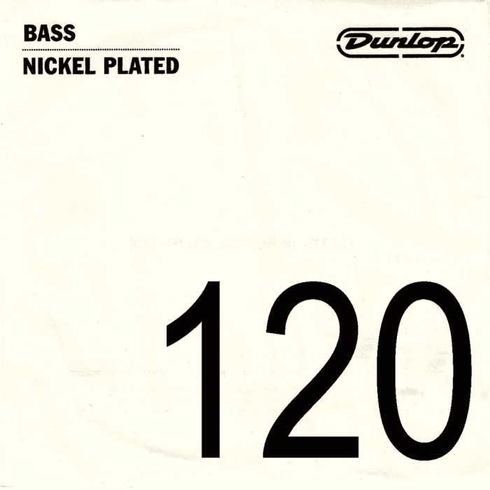 Cuerda Bajo Dunlop Nickel Entorchado .120 1 Cuerda Bajo Dunlop Nickel Entorchado .120 1