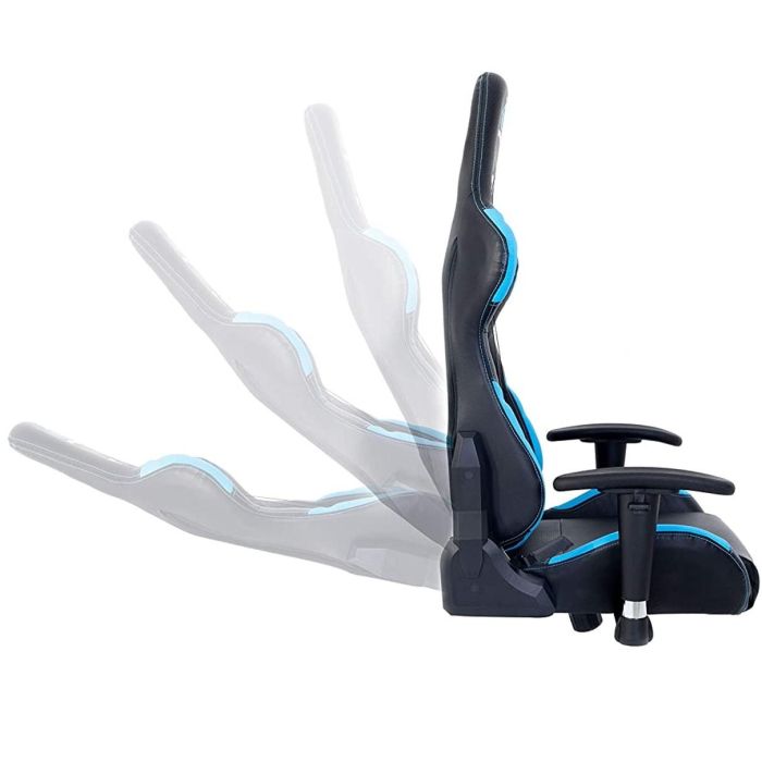 Coolbox Silla Gaming Deepcomand Tapizado Polipiel PU Fibra de Carbono Diseño Air Effect Ergonómica con Cojines Lumbar y Cervical 1