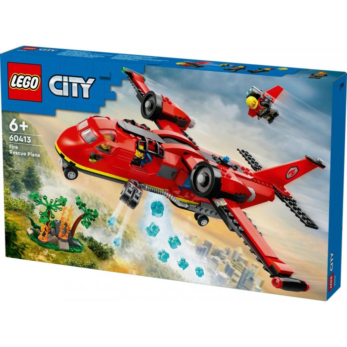 LEGO 60413 Avión de Rescate de Bomberos City con Función de Lanzamiento de Agua, 3 Minifiguras y Escena de Fuego - Juguete Infantil 10 LEGO 60413 Avión de Rescate de Bomberos City con Función de Lanzamiento de Agua, 3 Minifiguras y Escena de Fuego - Juguete Infantil 10