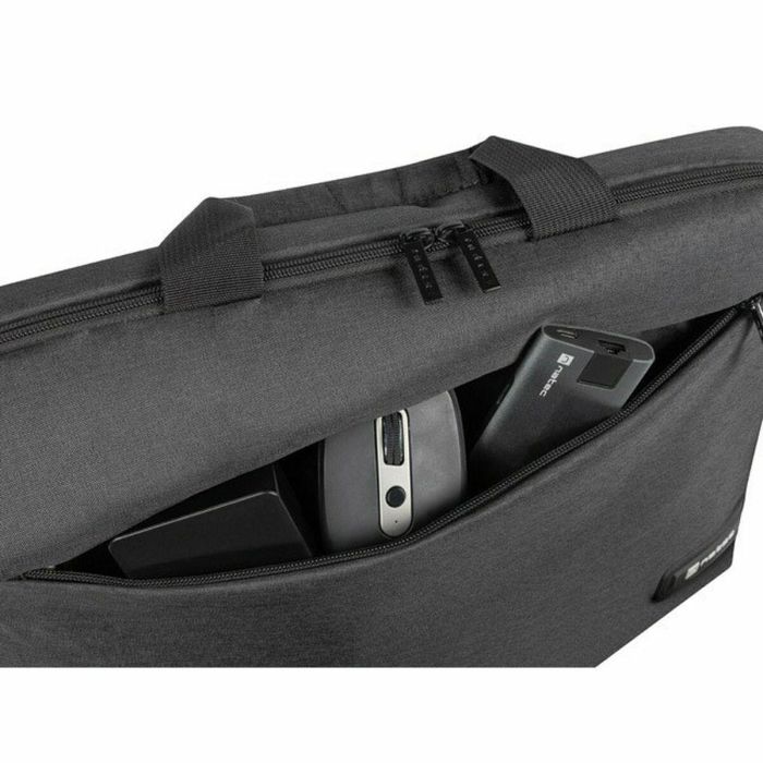 NATEC Beira Maletín para Portátil 15.6" (39.6 cm) Negro con Asa de Transporte y Bandolera 4 NATEC Beira Maletín para Portátil 15.6" (39.6 cm) Negro con Asa de Transporte y Bandolera 4
