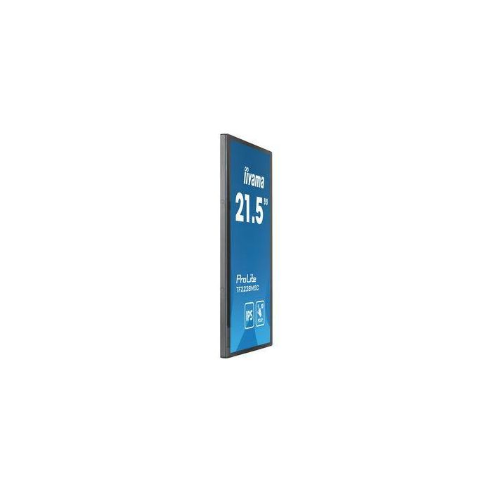 Iiyama Monitor Táctil 22" Full HD IPS TF2238MSC-B1, 1920x1080, HDMI, DP, USB, VESA 100x100, Negro 2