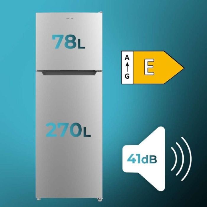 Frigorífico combinado Cecotec Bolero CoolMarket 2D 348 NF Inox Acero 348 L 3 Frigorífico combinado Cecotec Bolero CoolMarket 2D 348 NF Inox Acero 348 L 3