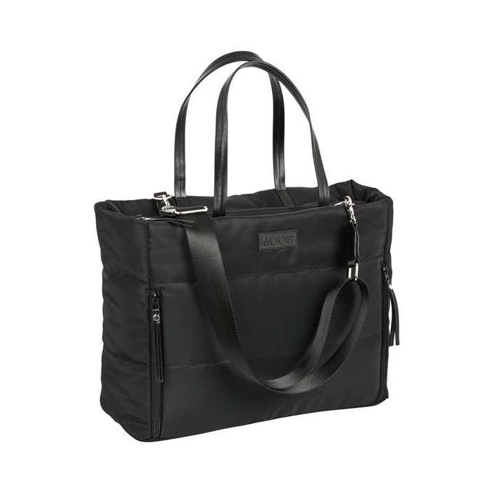 Safta Bolso con bolsillo para portátil 14.1'' Moos Cápsula acolchado Negro 54x31x17cm