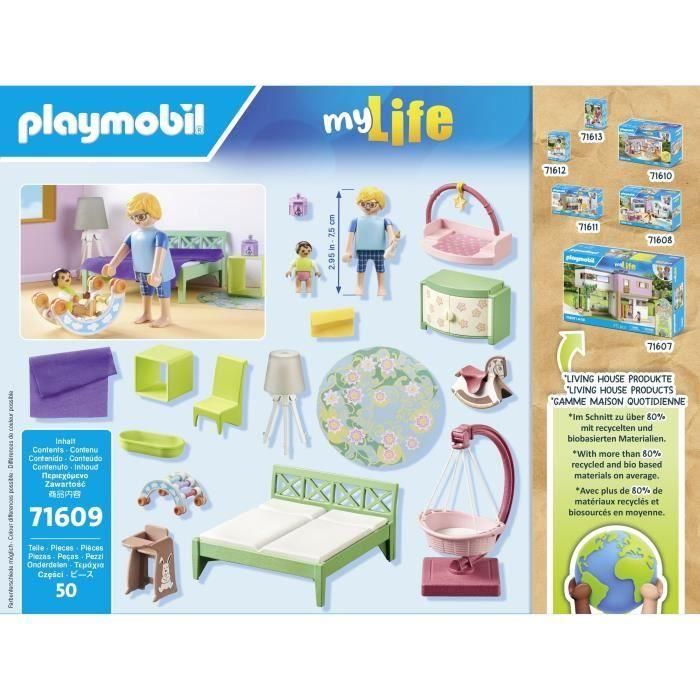 PLAYMOBIL - 71609 - Dormitorio de los padres 4