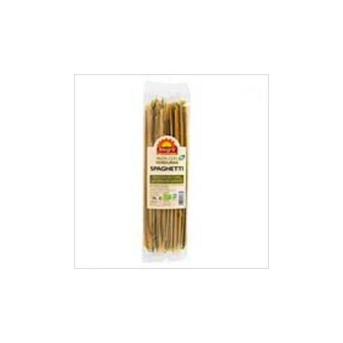 BIOGRA Espagueti con Verduras 250g Bio Vegano Sin Lactosa Pasta de Sémola de Trigo Duro Ecológico