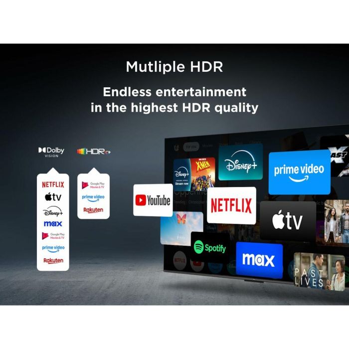 TCL 55P7K 55 Pulgadas QLED 4K UHD Google TV Dolby Atmos HDR Smart TV 9