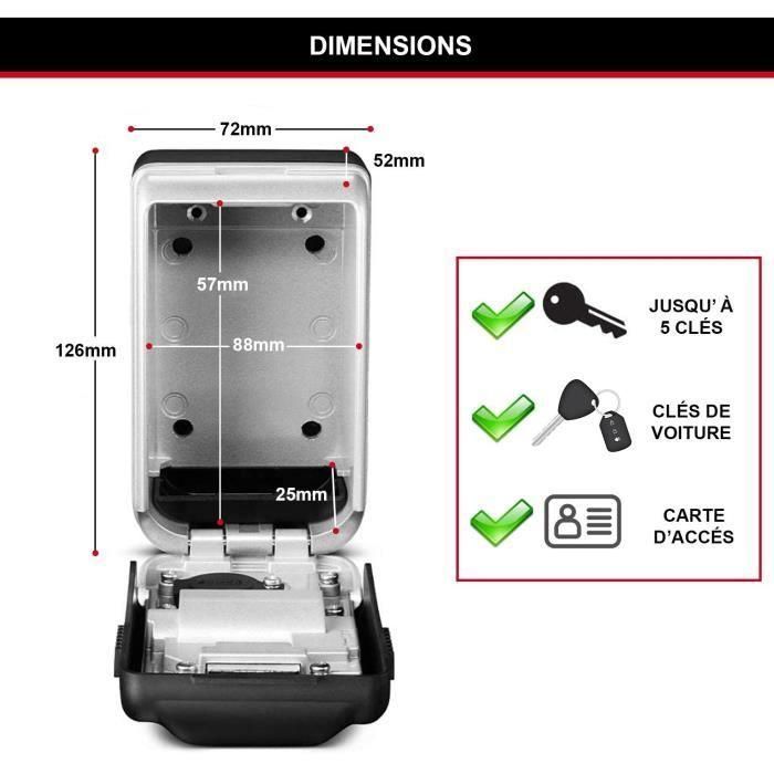 MASTER LOCK Caja de llaves segura - Formato M - Combinación retroiluminada - Almacenamiento seguro 5 MASTER LOCK Caja de llaves segura - Formato M - Combinación retroiluminada - Almacenamiento seguro 5