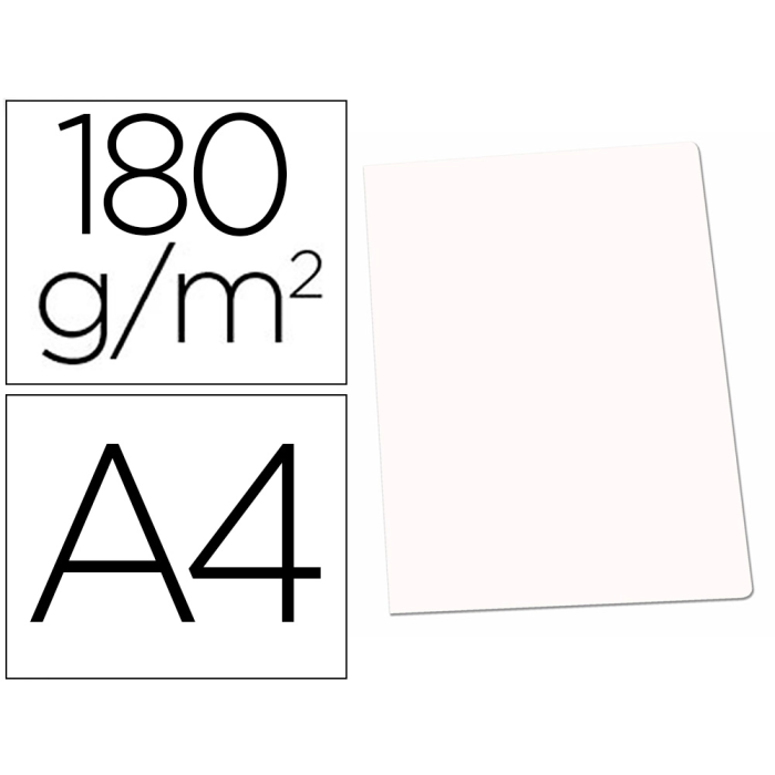 Gio Subcarpeta cartulina DIN A4 blanca 180 g/m² 0 Gio Subcarpeta cartulina DIN A4 blanca 180 g/m² 0