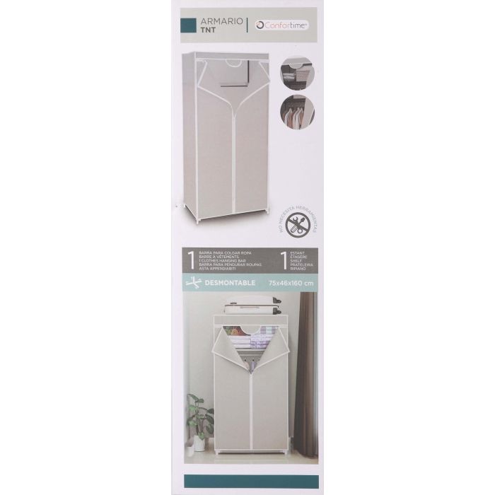 Armario Desmontable TNT 75x46x160 cm Confortime (4 Unidades) 1