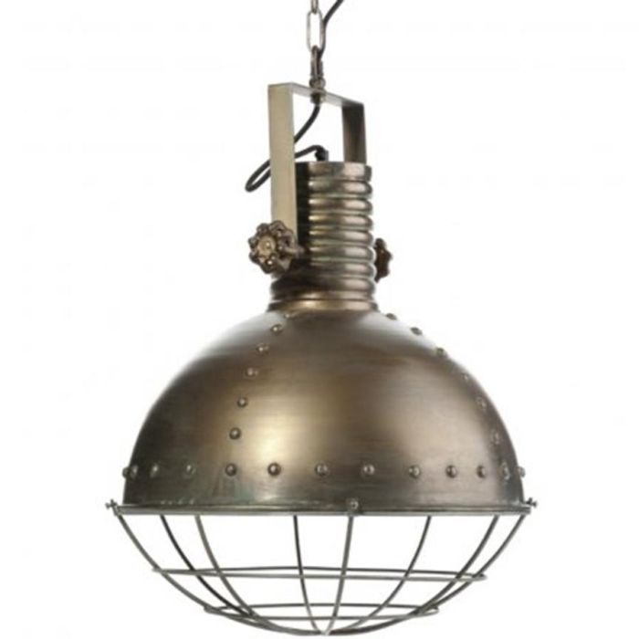 DKD Home Decor Lámpara de Techo Loft de Hierro Dorado E27 43x43x61 cm - Iluminación Interior Decorativa