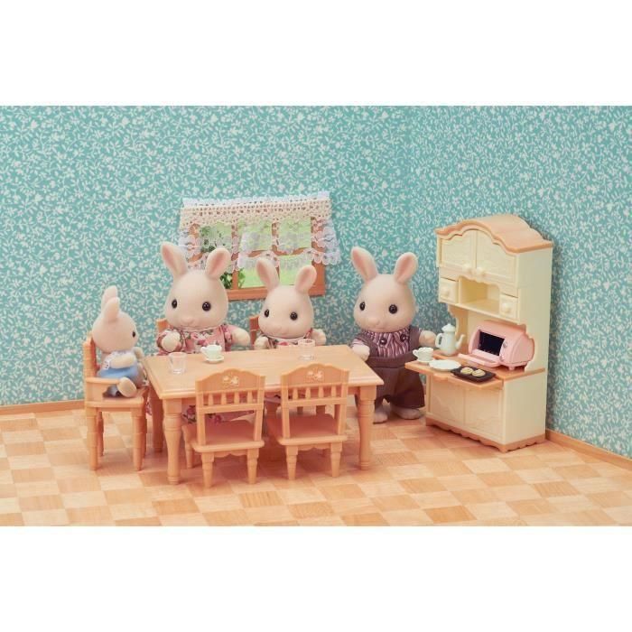 Sylvanian Families 5340 El Comedor - Conjunto de Muebles para Amueblar Casa de Muñecas 3
