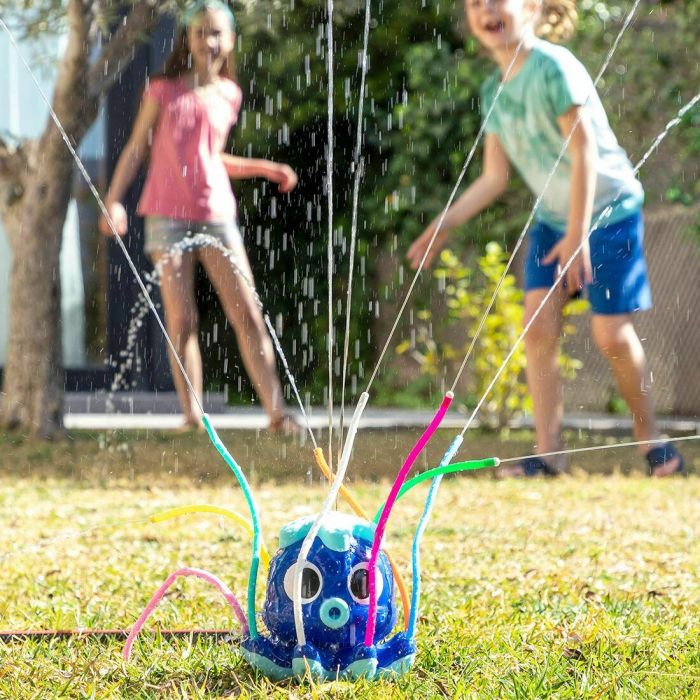 Pack Pelota Burbuja Hinchable Gigante Parachoques y Juguete Aspersor Rociador de Agua InnovaGoods 7